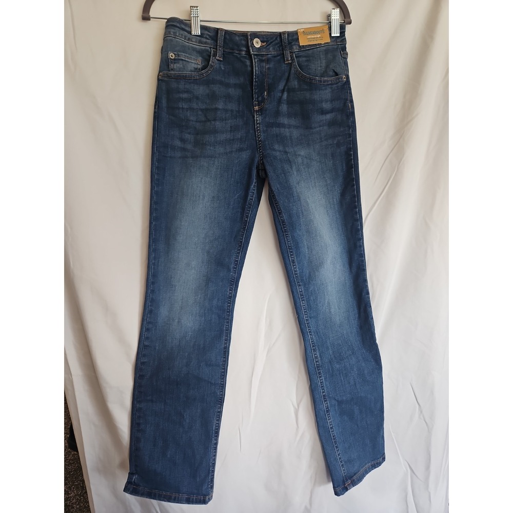 Thereabouts Girls Jeans 14 Reg Medium Wash Mid Rise Straight Stretch NWT